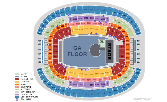 Breakdown Of The AT&T Center Seating Chart